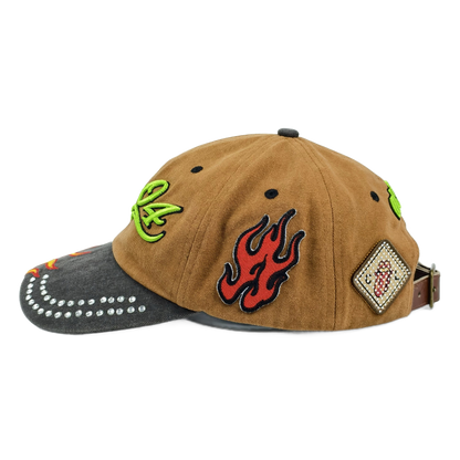 cluezy lefleur 04’ flame skater hat